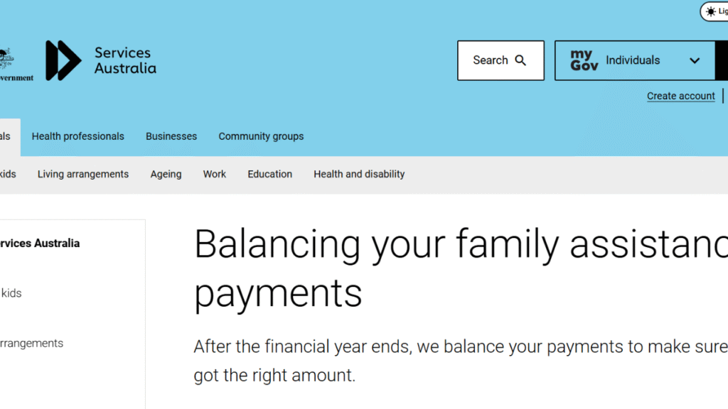 family tax recipient
